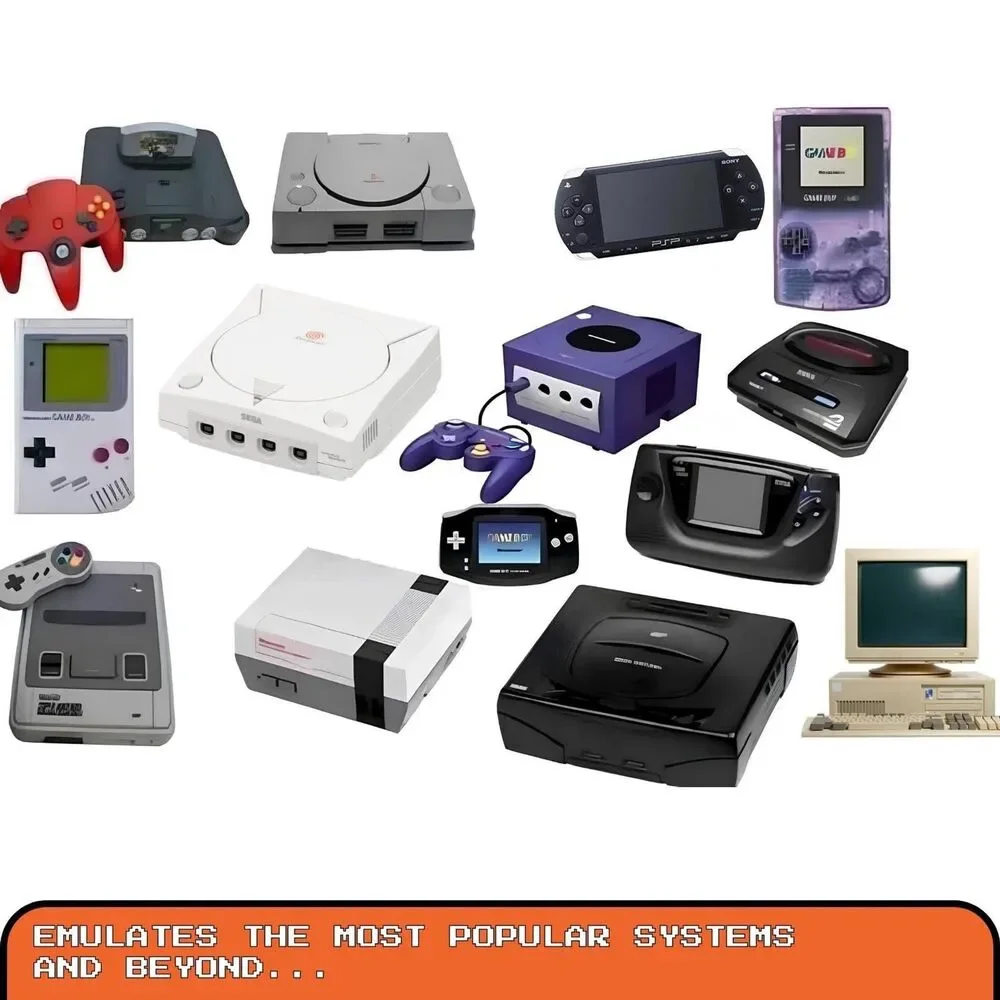 Retro Gaming Console Mini PC Batocera 64GB, Plug and Play Arcade Bundle
